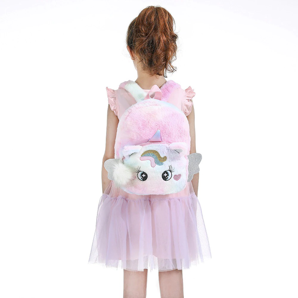 Tas Ransel Bulu Unicorn Sayap Anak Cewe Tas Sekolah Anak Paud Tk Tas Unicorn Bulu Import Berkualitas Kado Anak Tas Blingberry import tas blingberry grosir