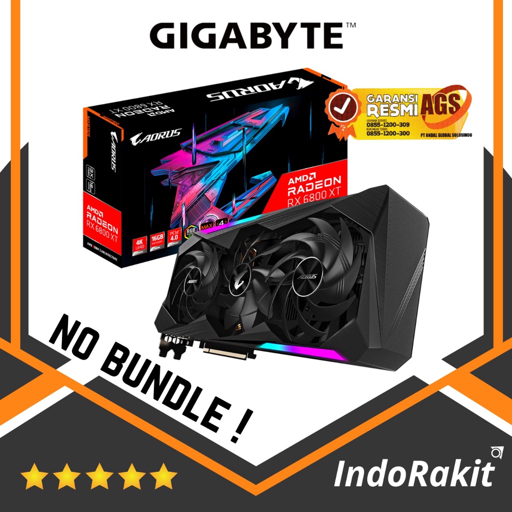 Gigabyte VGA AORUS Radeon RX 6800 XT MASTER 16G - GV-R68XTAorus M-16GD