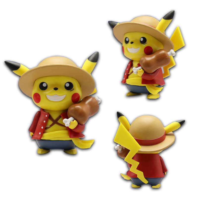 Pokemon Pikachu Action Figure Pokemon Luffy/Iron Man/Spiderman Action Figures Models Decoration