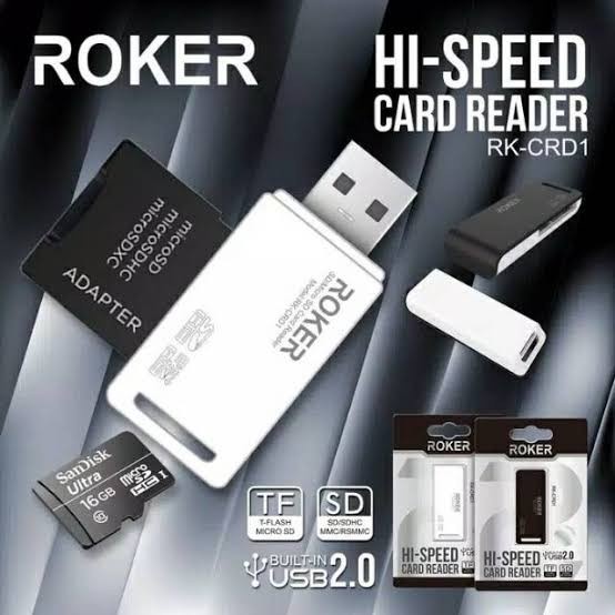 NA - Roker Card Reader USB 2.0 Micro SD Card / Memory CRD1