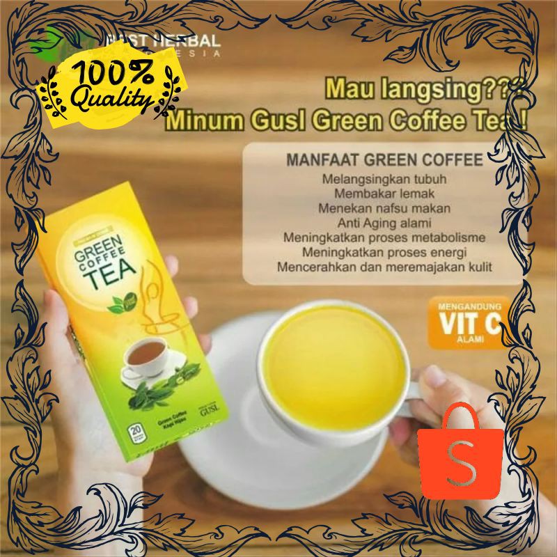 

Termurah Green Coffee Tea Teh Celup Kopi Hijau Kekinian