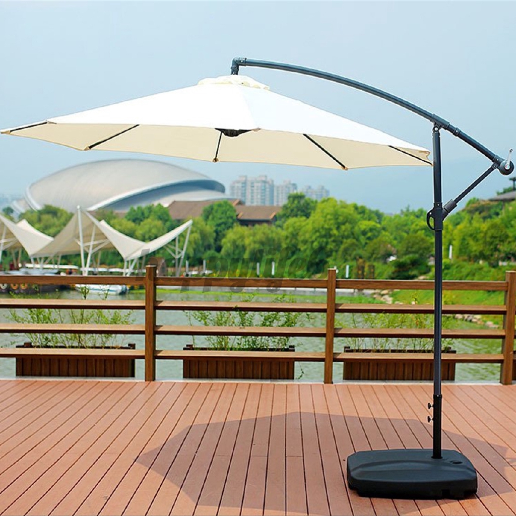 300cm Waterproof Sunshade Beach Umbrella Fabric Cloth Canopy Parasol Tent Cover Patio Garden Outdoor Umbrella Anticorrosion Wind Resistance 6 5ft Shopee Indonesia