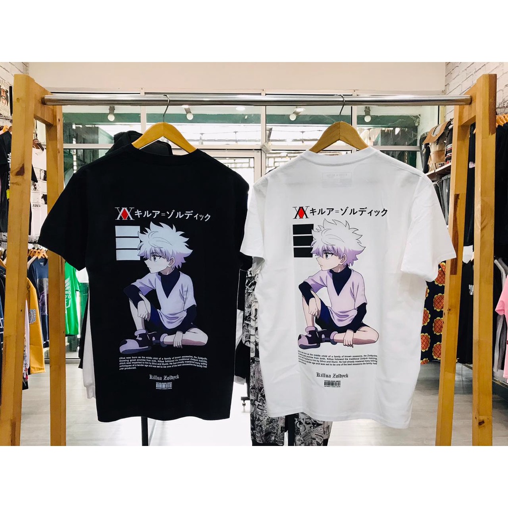 Kaos Killua Zoldyck Fear Hunter X Hunter Anime Manga Premium Unisex