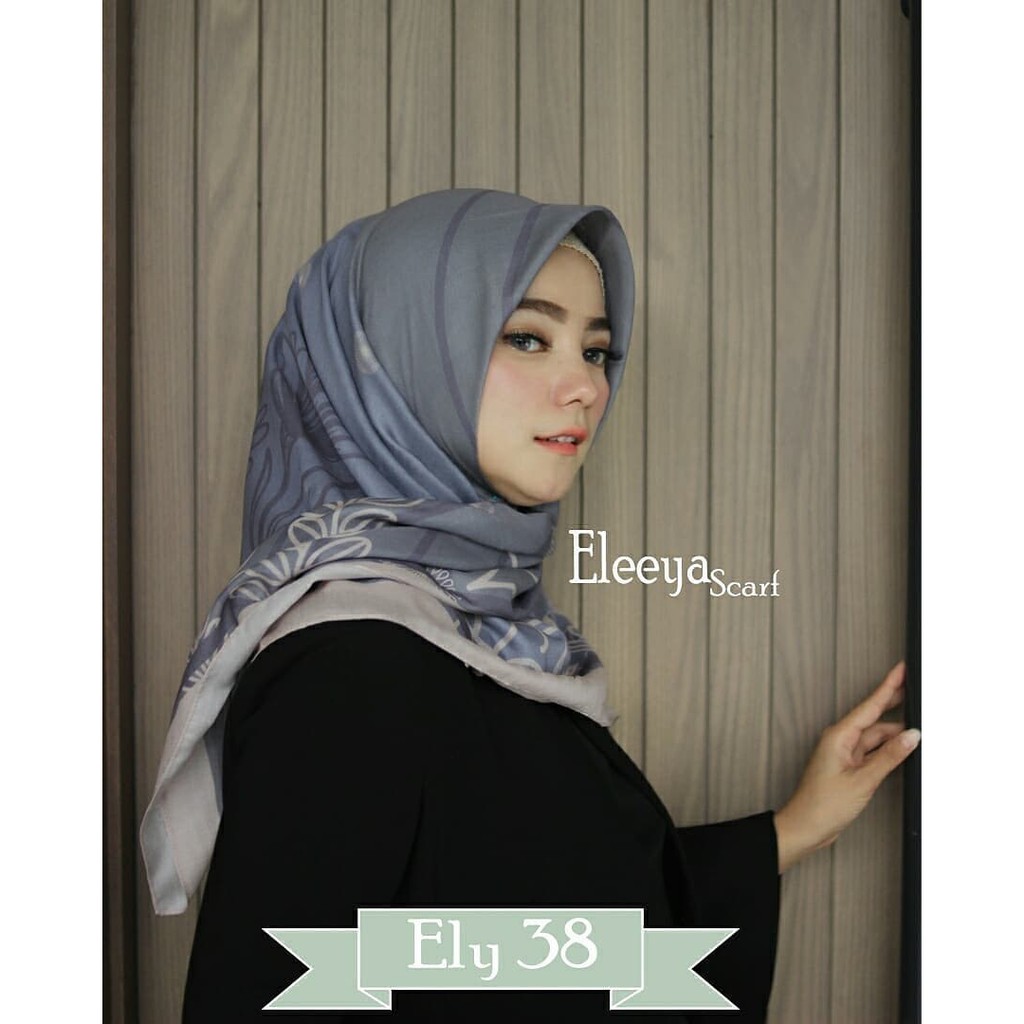 HIJAB SEGIEMPAT MOTIF PRINTING II Eleeya Scarf ELY 38