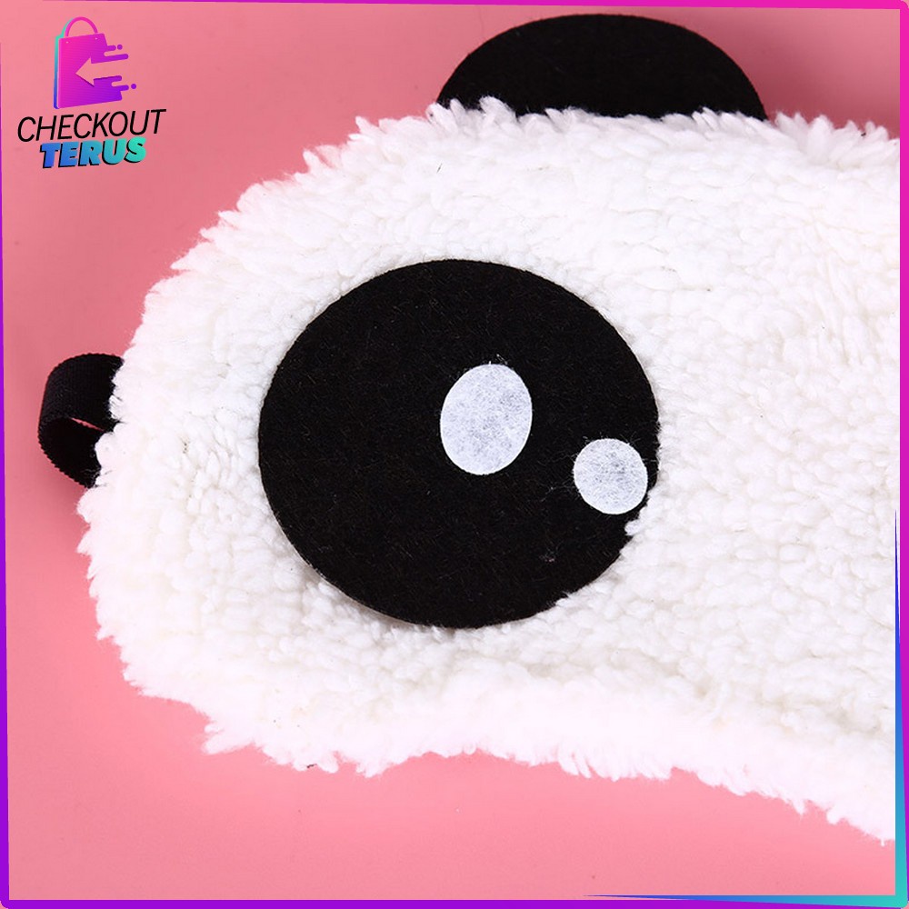 CT C480 Penutup Mata Ekspresi Masker Tidur Karakter Sleeping Eye Panda Penutup Mata Tidur Motif Panda