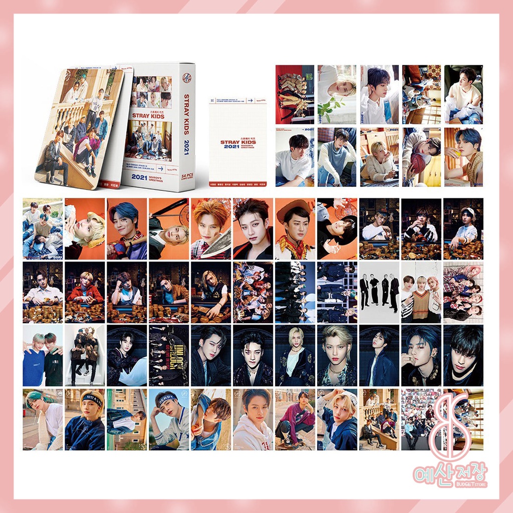 [BS] BISA COD 54pcs Photo Card Stray Kids 2021 Kartu Foto KPOP No Easy - KP0752