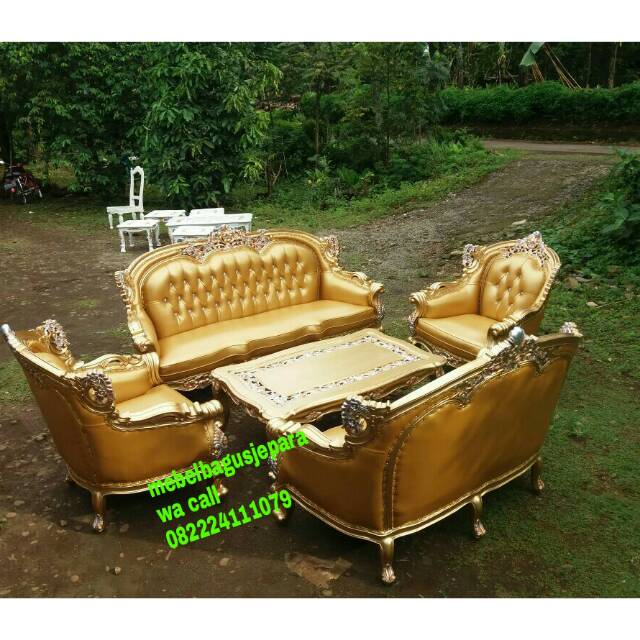 Kursi tamu mewah sofa tamu mewah jati Jepara sofa tamu Jepara