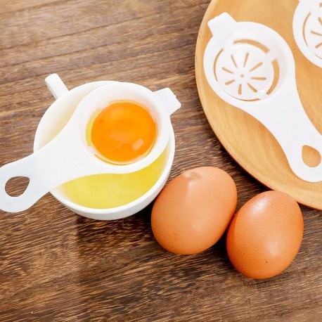 Alat Pemisah Kuning Telur Putih Saringan Sendok Egg Yolk Separator Baking Tools Peralatan Masak Diet Telor Dapur