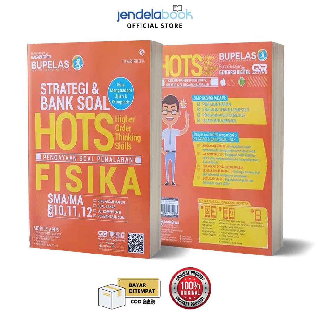 Buku Pelajaran Strategi & Bank Soal Hots SMA Biologi Fisika Kimia Kelas 10 11 12-Soal Hots Fisika