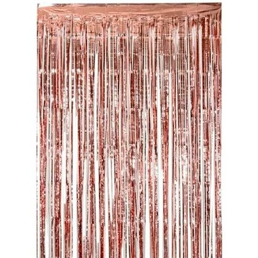 Tirai Foil Warna Rose Gold/Dekorasi /Backdrop/ Tirai Foil