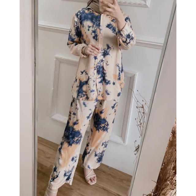 set rayon tie dye / gisel set (COD)-Renata oneset