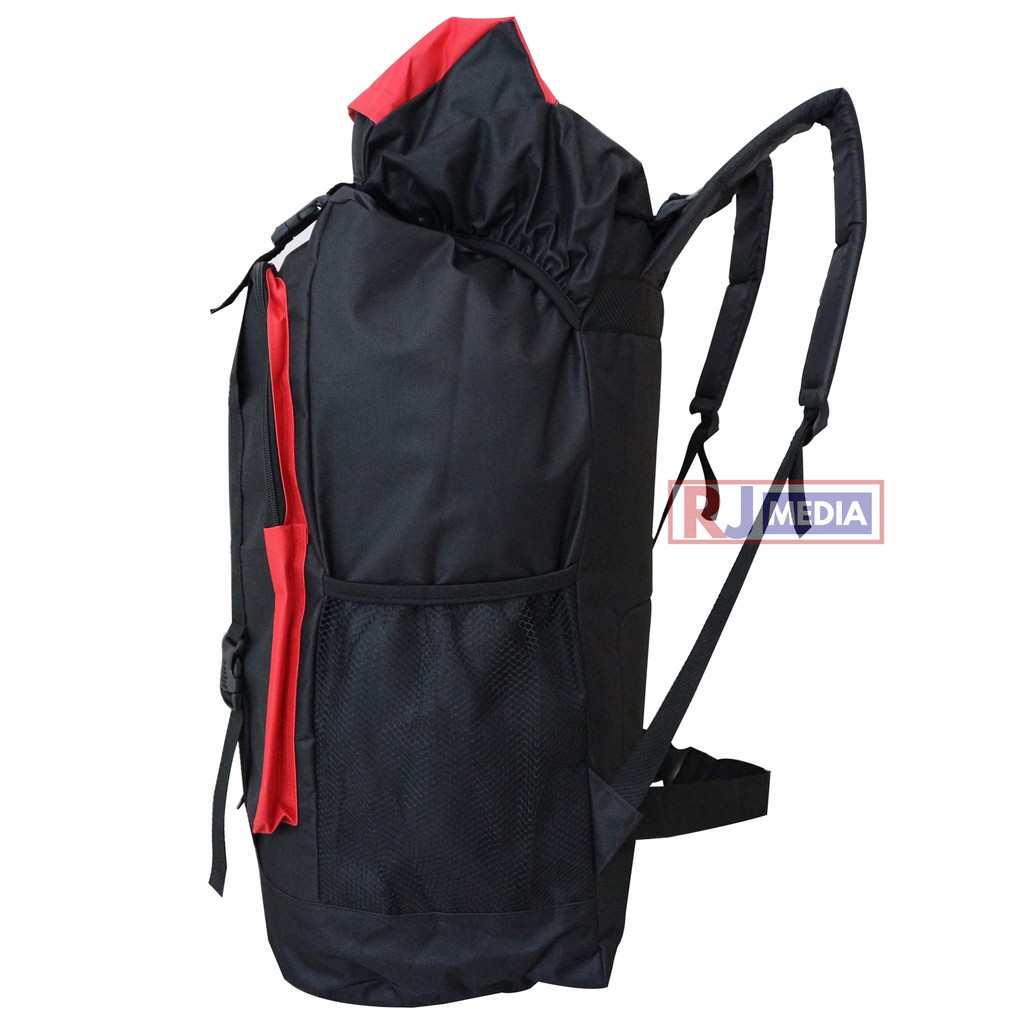 Tas Carrier Laros Warna Merah Tas Ransel Camping Ransel Outdoor Kuat Tebal Berkualitas Tas Mendaki Muncak Hiking Rafting Traveling Mudik Kapasitas Besar Jahitan Kuat