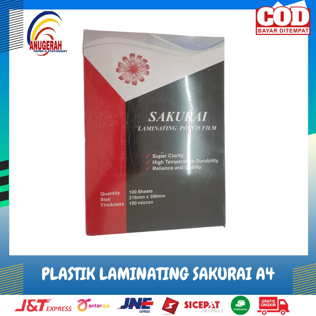 

Plastik Laminating SAKURAI / SAKURA A4 (PAK)