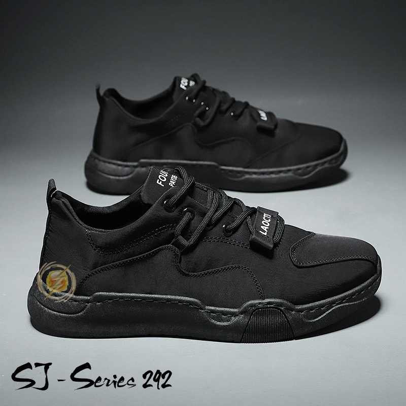 [JWALK] Sepatu Sneakers Fashion Pria Tali Elastis Series 3 ARMY Kualitas Import Premium -292