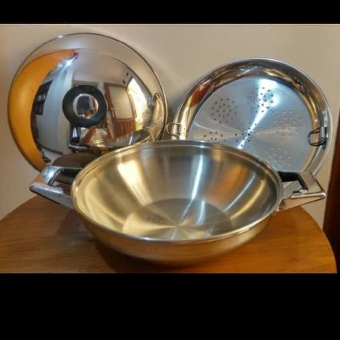 SICO WOK STAINLESS STEEL ORIGINAL ASLI