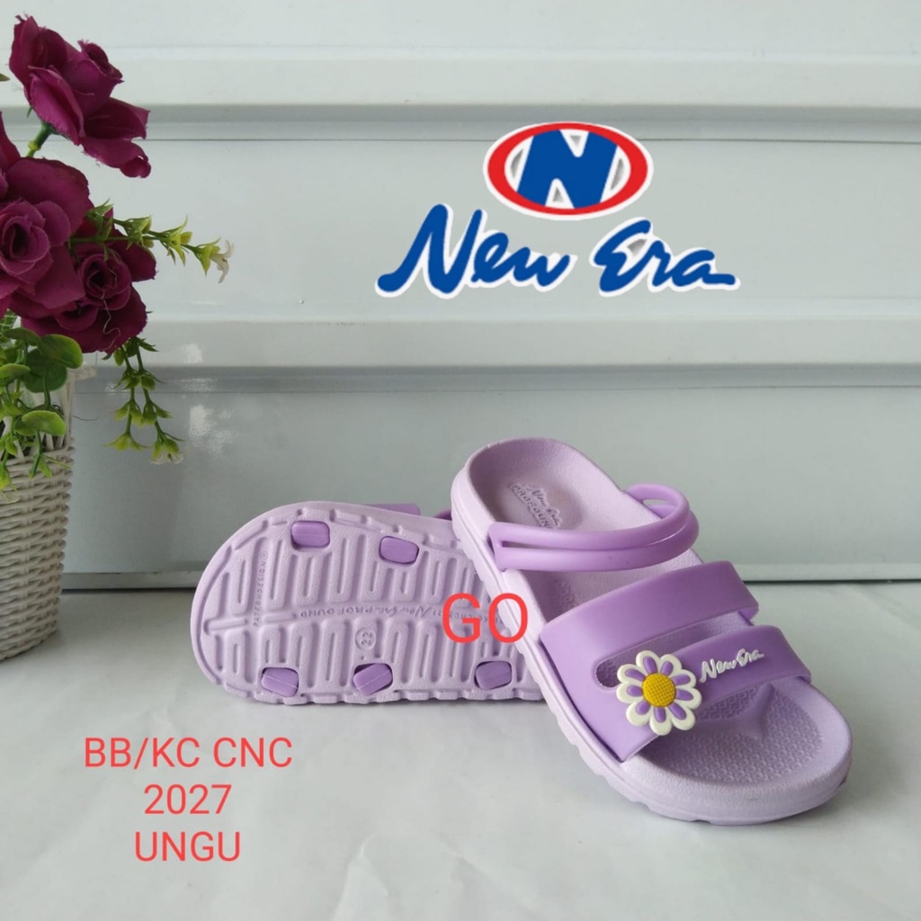 gos NEW ERA BB/KC 2027 Sandal Karet Anak Perempuan Tali Belakang