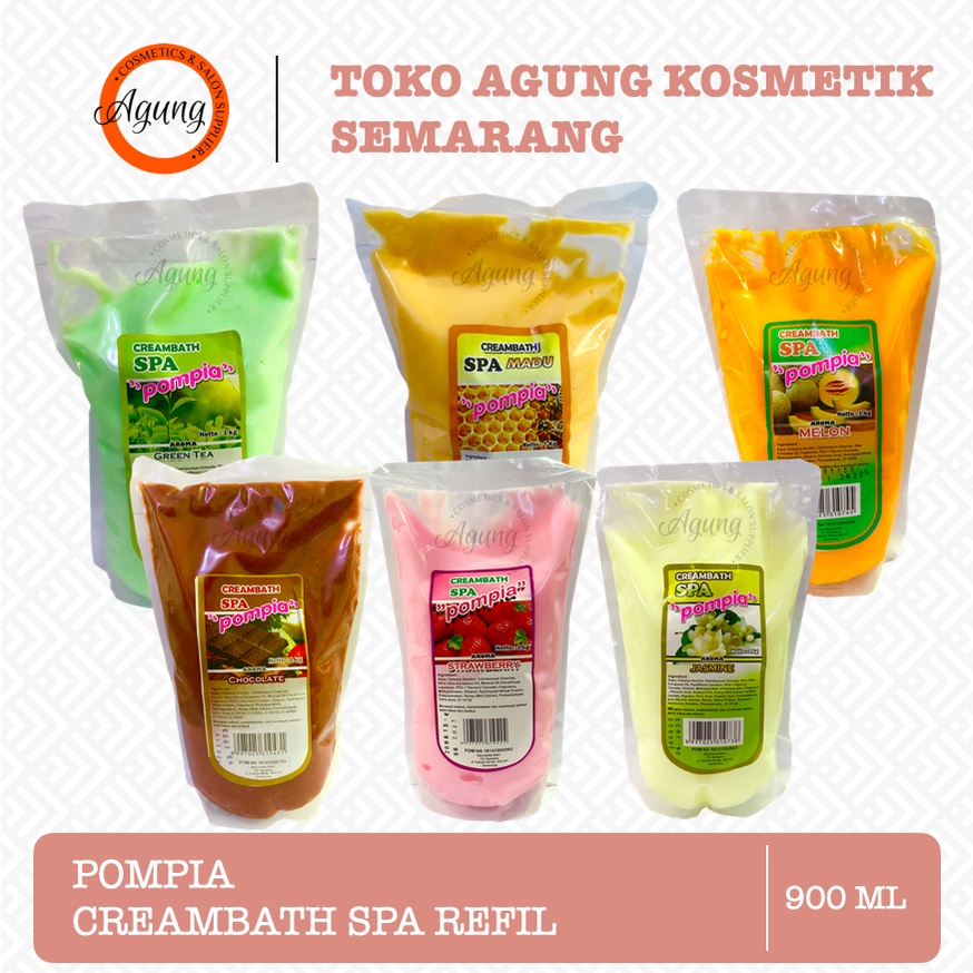 AGUNGSMG Pompia Creambath Krim Creambath Perawatan Rambut 900 ml Varian Aneka Wangi Creambath Spa 90