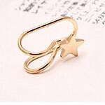 Anting aksesoris fashion berlian berbentuk temperamen mutiara jepit kreatif Korea earrings anting wanita fashion-#3