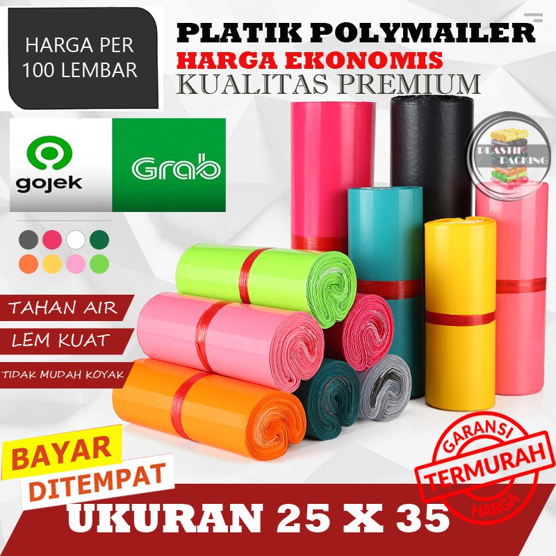 

Plastik Polymailer 25X35 isi 100 lembar