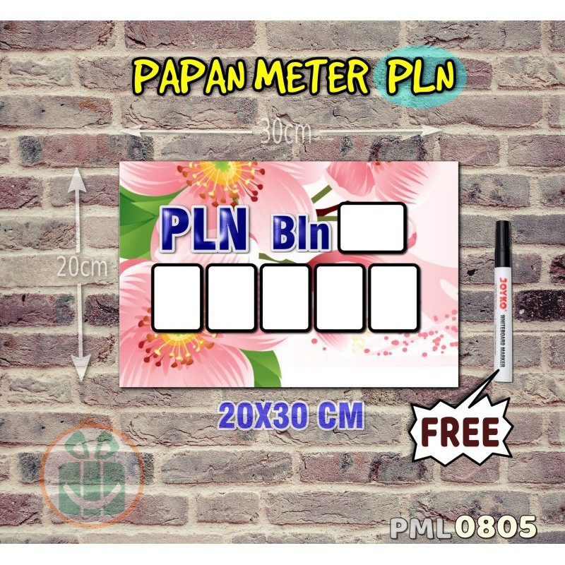 

SBC Papan Meter Listrik PLN PAM motif Unik - Flower 05