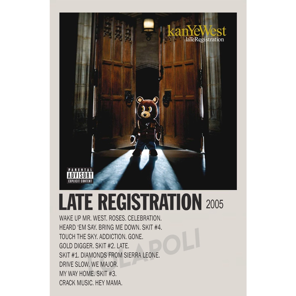 Poster Cover Album Late Registration - Kanye West