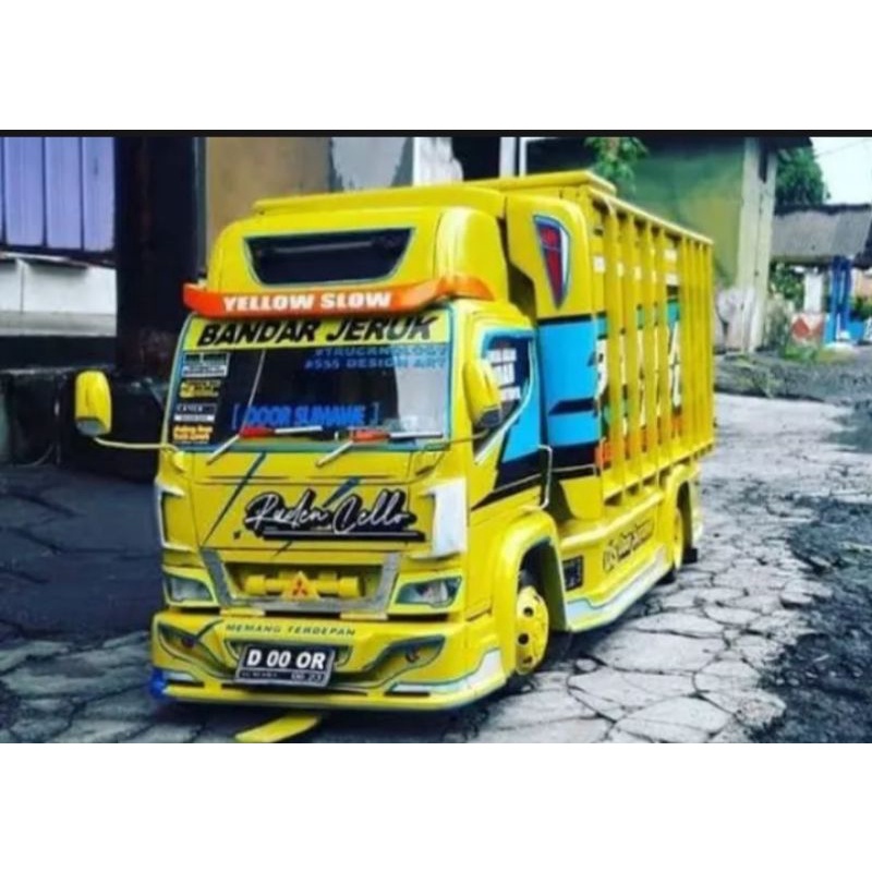 miniatur truk oleng boss kecil kabin jungkit