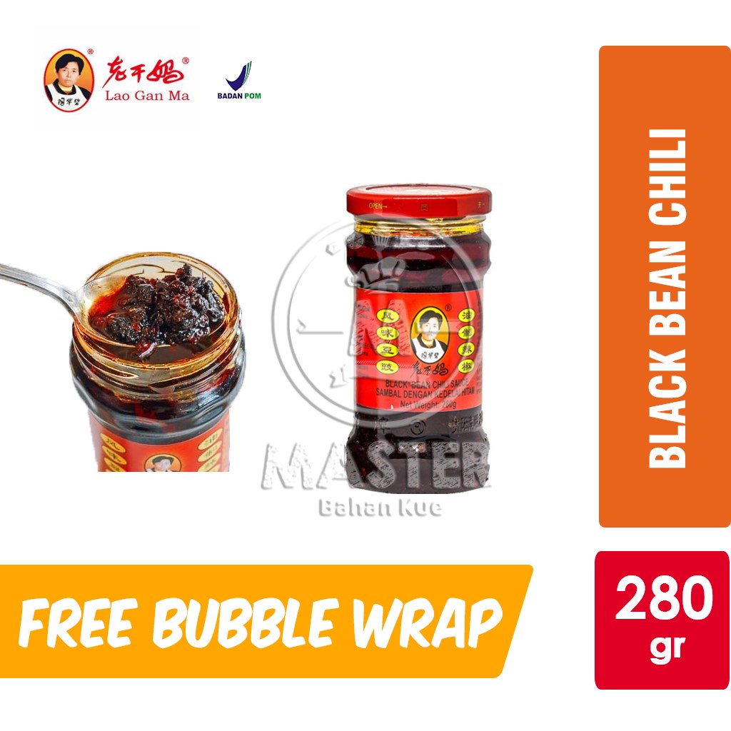 

Chili Oil with Black Beans Lao Gan Ma /Kedelai Hitam [Botol Kaca 280g]