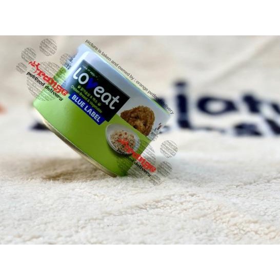 loveat blue label 160 gr dog wet food chicken breast & vegetable sajo