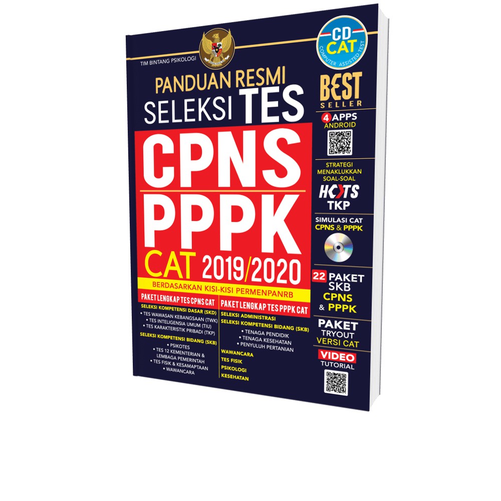 [Ready Stok] Buku Panduan Resmi Seleksi Tes CPNS & PPPK CAT 2021/2022 - Guru Honorer Medis Tenaga Kesehatan Pengajar Pendidik-2019/2020