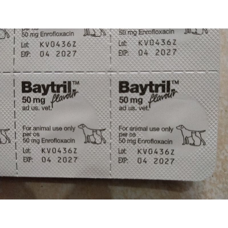 BAYTRIL Flavour Tablets 50 mg - For Dogs and Cats