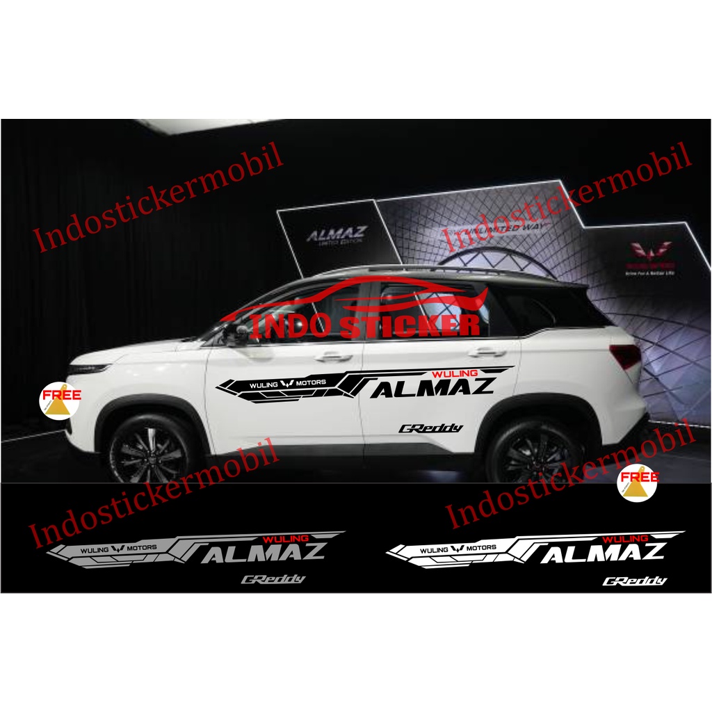 Cuttting sticker stiker mobil wuling almaz sticker list mobil wuling almaz terbaru