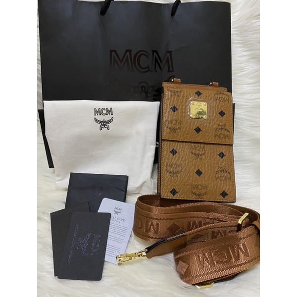 MCM PHONE BAG CASE IN VISETOS