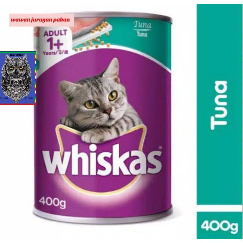 whiskas kaleng 400 gr, whiskas pakan kucing