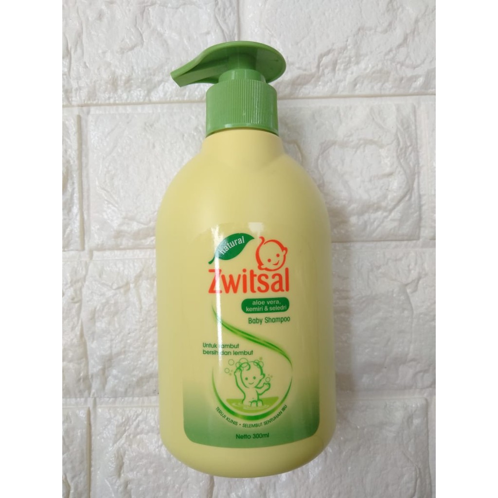 Shampoo Bayi Zwitsal PUMP 300ml &amp; POUCH isi ulang 250ml natural Aloe Vera sampo shampo bayi.