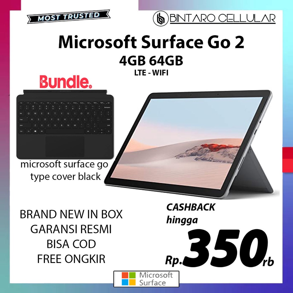 Microsoft Surface GO Gen 2 2020  8/128GB 4/64GB Garansi Resmi