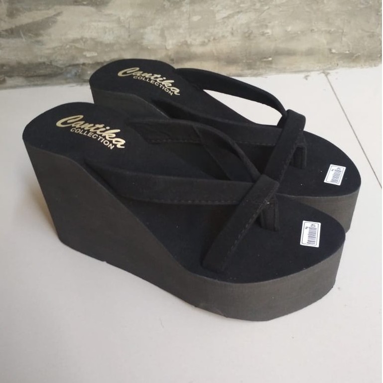 SH_Wedges Cantika 11cm/Sandal Wedges Wanita Tinggi 11cm/sandal wanita