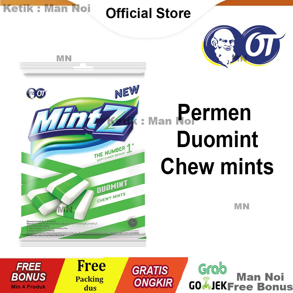 

MINTZ Permen DUO MINTZ Peppermint .HIijau.115 gr.Free Bonus