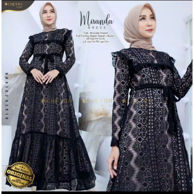 Gamis/maxi Brokat Miranda original by Kheyra