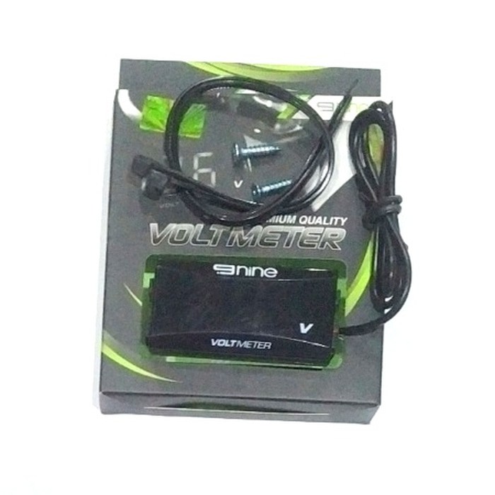 VOLT METER M7U VARIASI SEPEDA MOTOR ORIGINAL NINE LUMINOS LED RED Q5