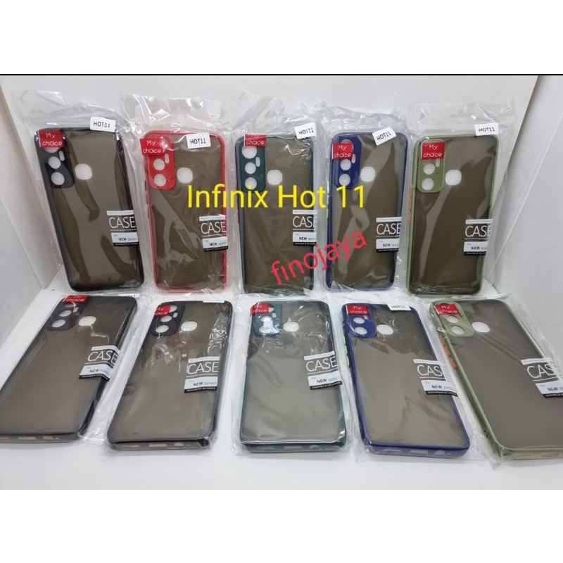 Case Aero My Choice Infinix Hot 11 Silikon Dove pelindung Camera