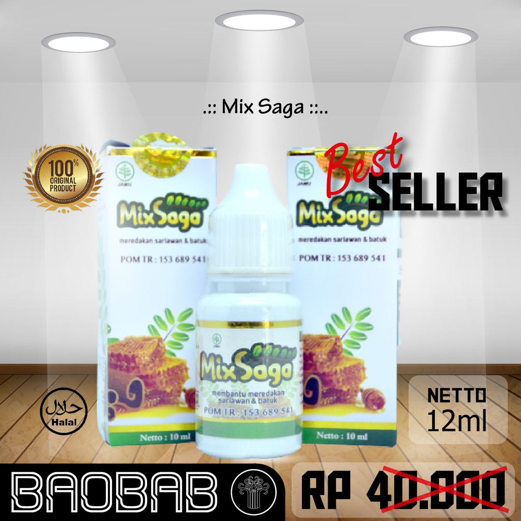 

Mix Saga | Herbal Obat Batuk Tetes - 12 ml