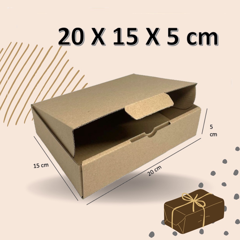 

Box MOTIF 20x15x5 Kardus hampers giftbox die cut kotak pizza untuk bungkus baju buku