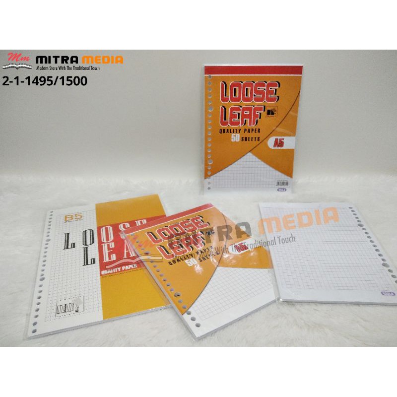 

LOOSE LEAF BINDER STRIMIN A5-B5 ANAK ALAT TULIS ATK