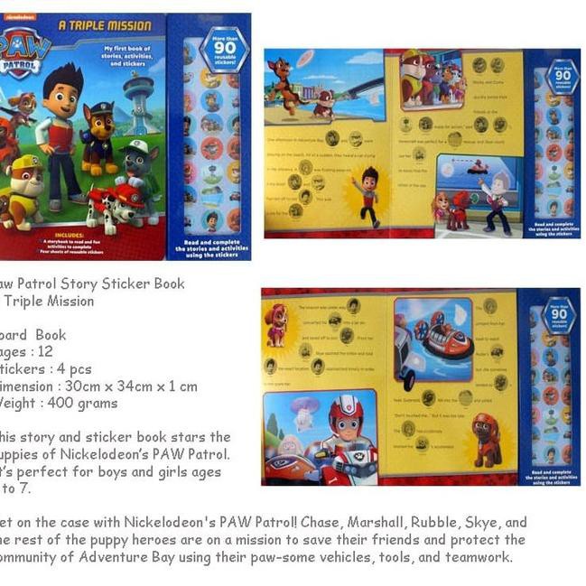 

V96F Buku Stiker Anak Edukasi Paw Terbaru