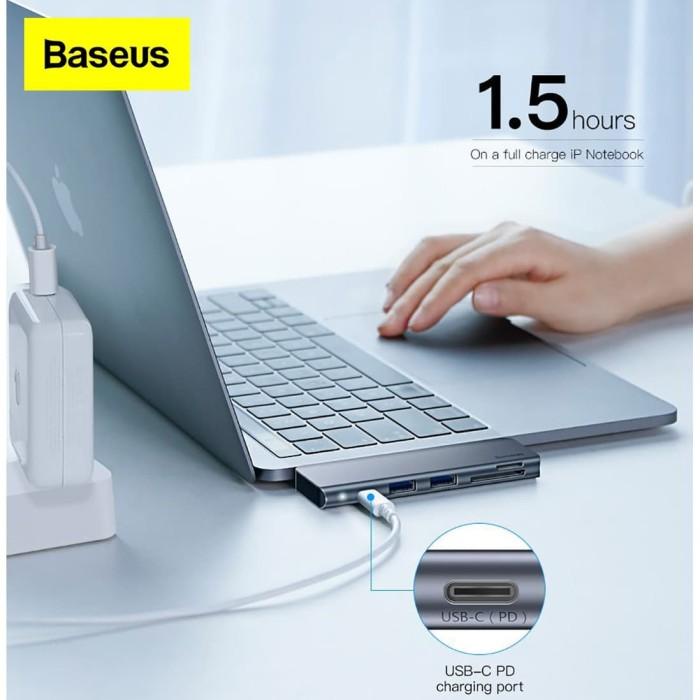 Baseus Cahub-K0G Harmonica 5-In-1 Hub Adapter Usb Type-C For Macbook