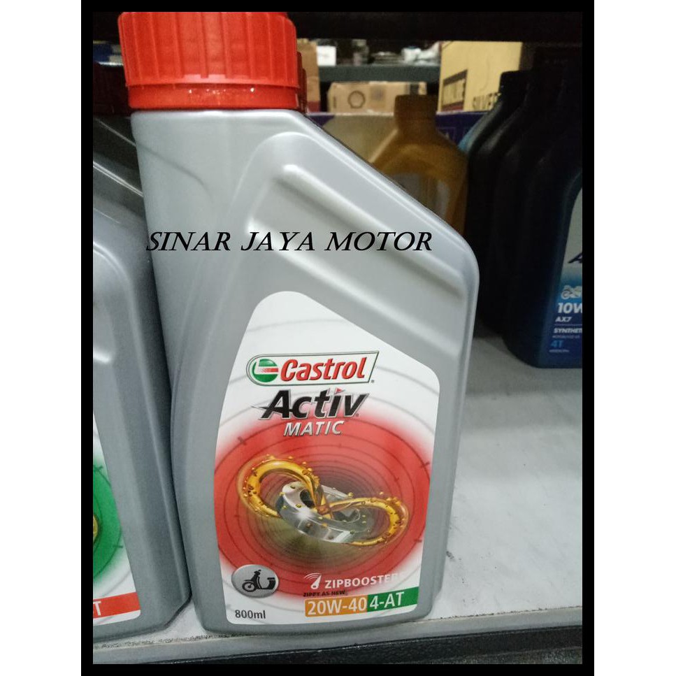 Oli Castrol Activ Matic 20w40 800ml Motor Matic Honda Yahama Suzuki