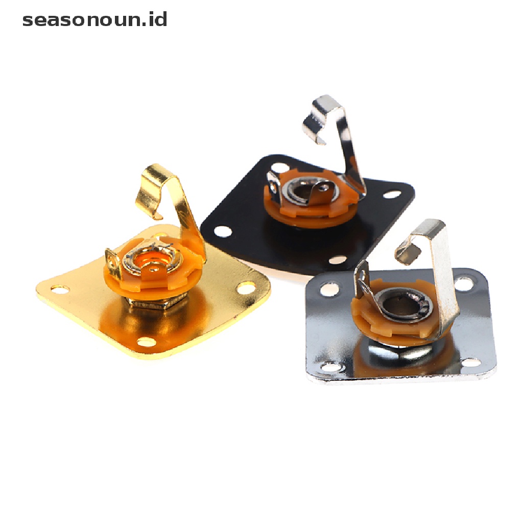 【seasonoun】 35x35mm Electric Guitar Square Jack Plates Cover Metal Output Input Jack Cover .