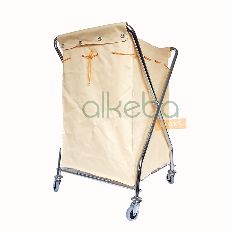 laundry cart type X / X trolley laundry / troli cucian laundry