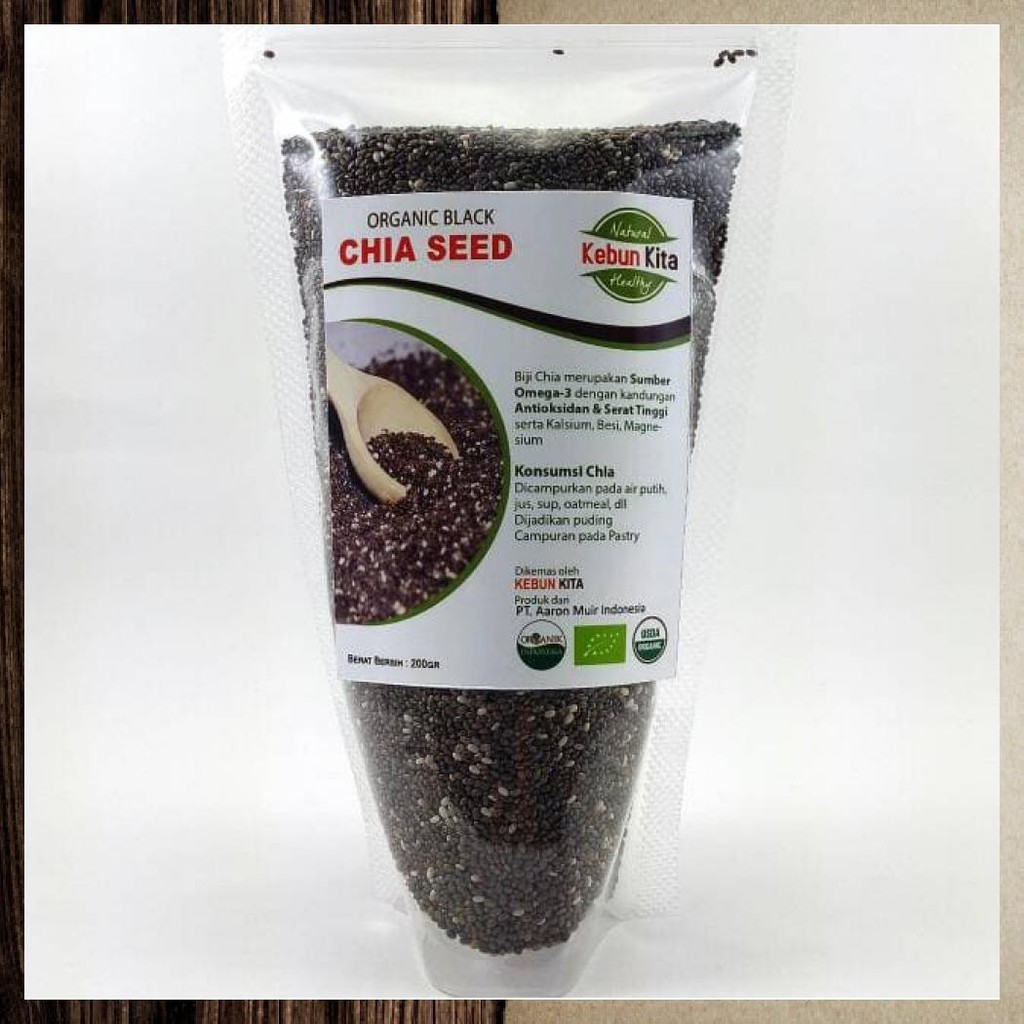 

CHIA SEED ORGANIK 200GR (KEBUN KITA