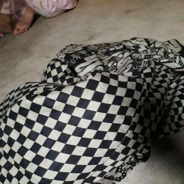 Gamis Batik Syari Sogan Kombinasi Trendy Modern